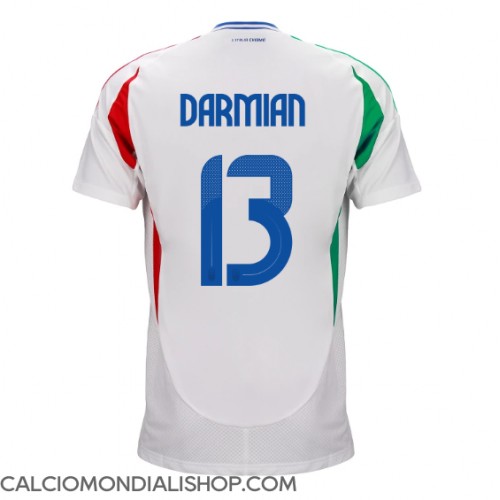 Maglie da calcio Italia Matteo Darmian #13 Seconda Maglia Europei 2024 Manica Corta